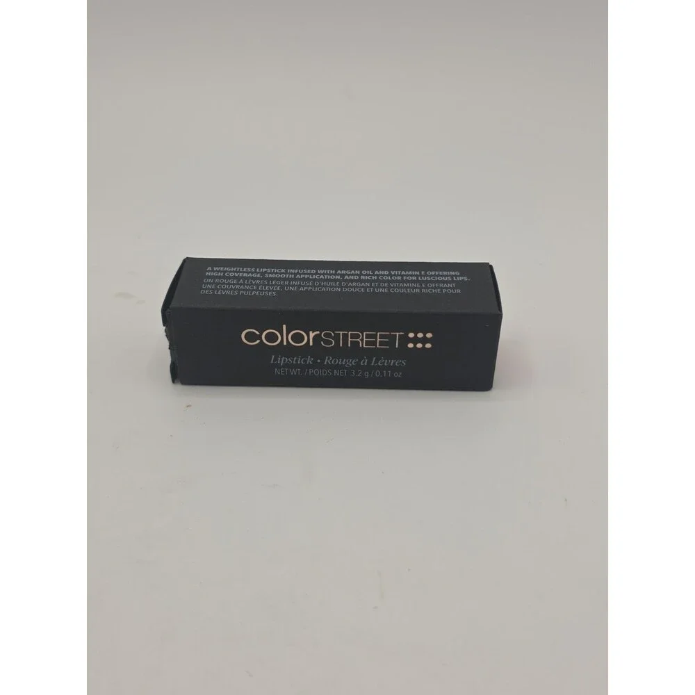 Color Street Lipstick , SPICY New in Box Full Size~ Orangey-Red velvet finish💄
